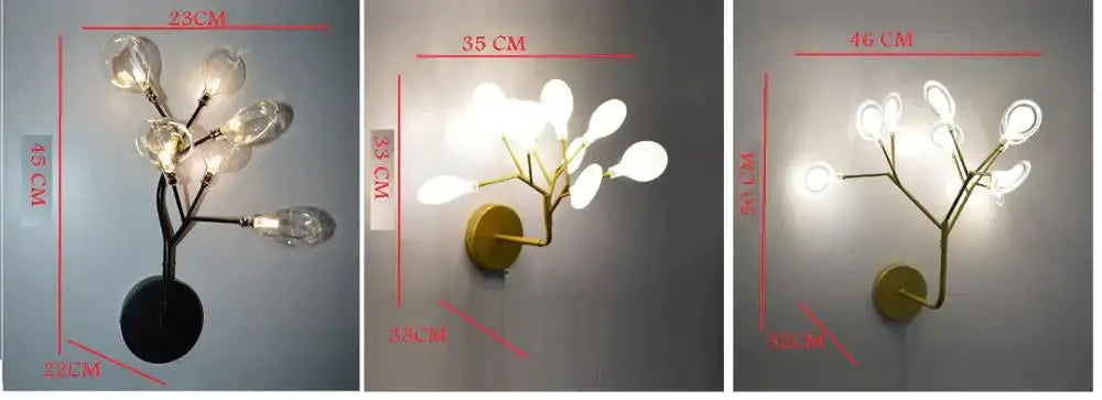 Gold Firefly Branch Wall Light