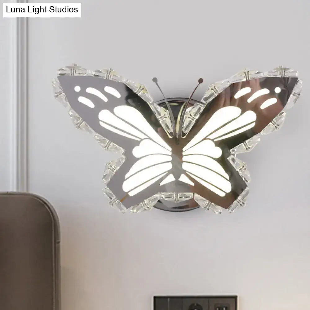 Gold Crystal Fish Sconce