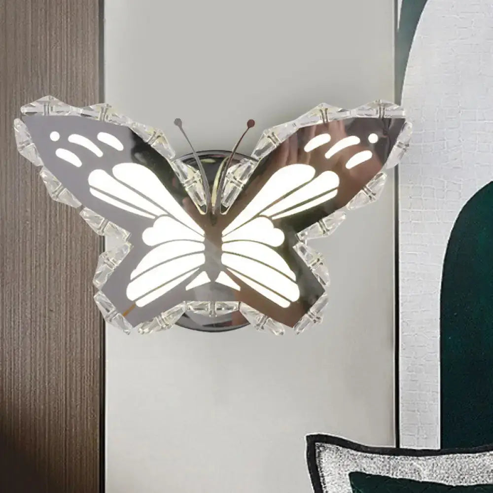 Gold Crystal Fish Sconce