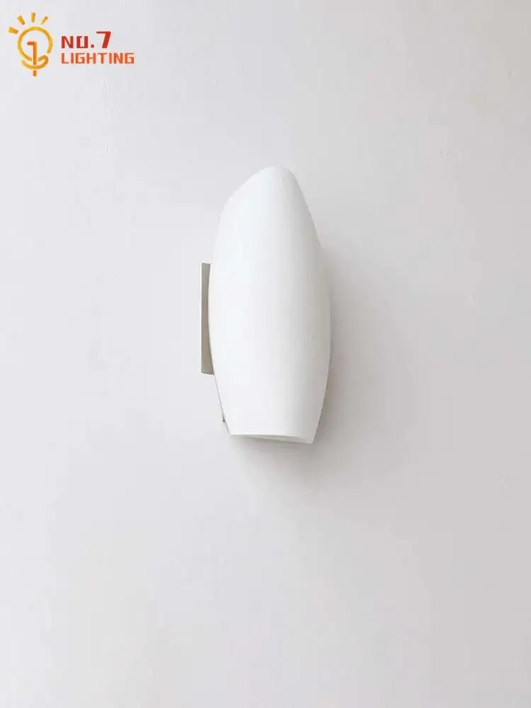 Gold Frosted Glass Wall Lamp in Large or Small