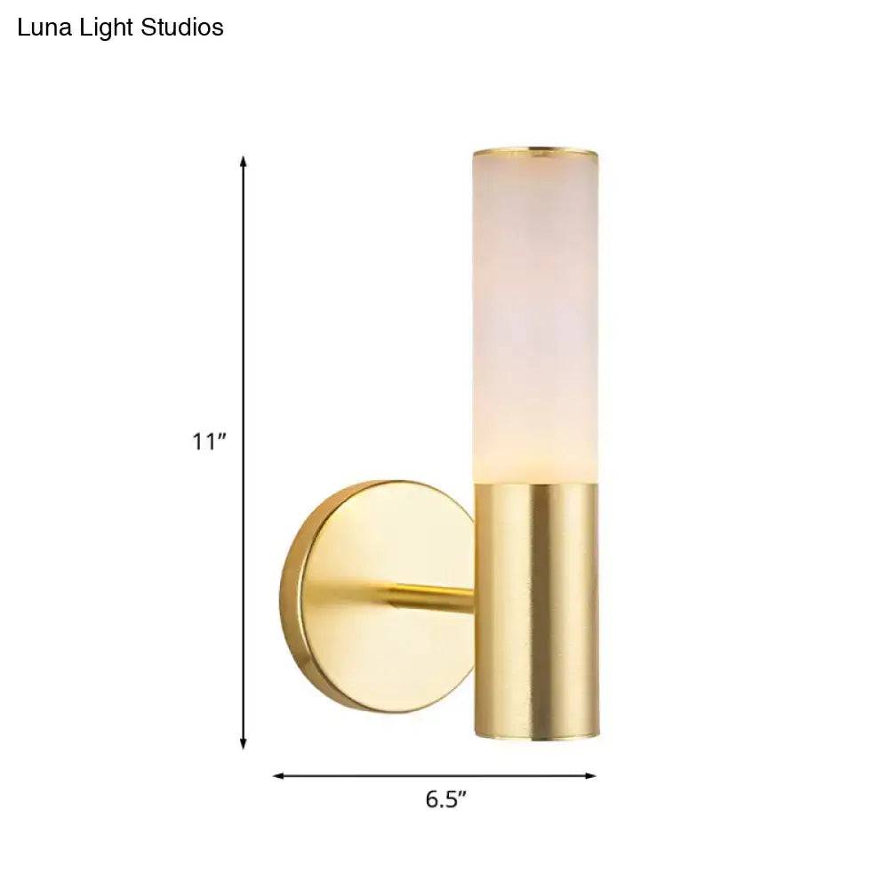 Gold Frosted Glass Lamp