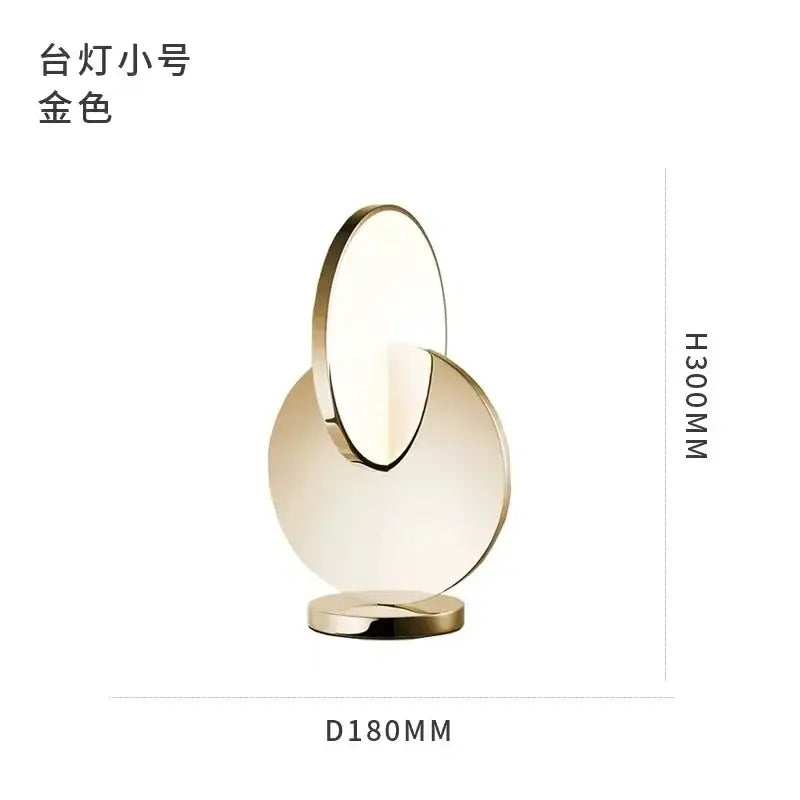 Gold Circle Pendant Light 3-Head Overlapping Discs