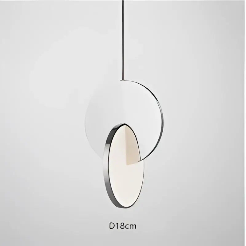 Gold Circle Pendant Light 3-Head Overlapping Discs