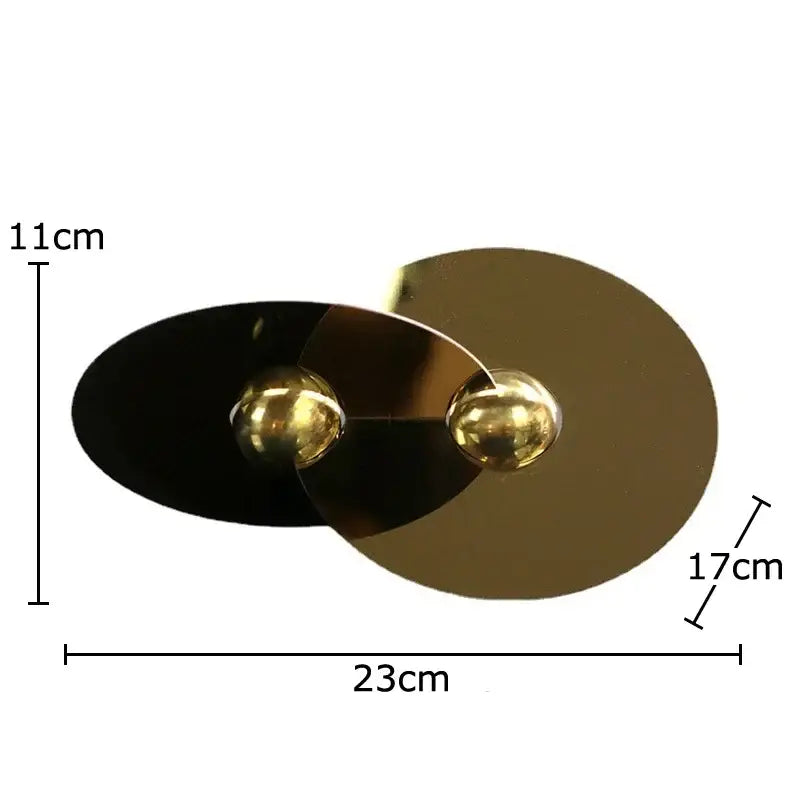 Gold Circle Metal Sculpture
