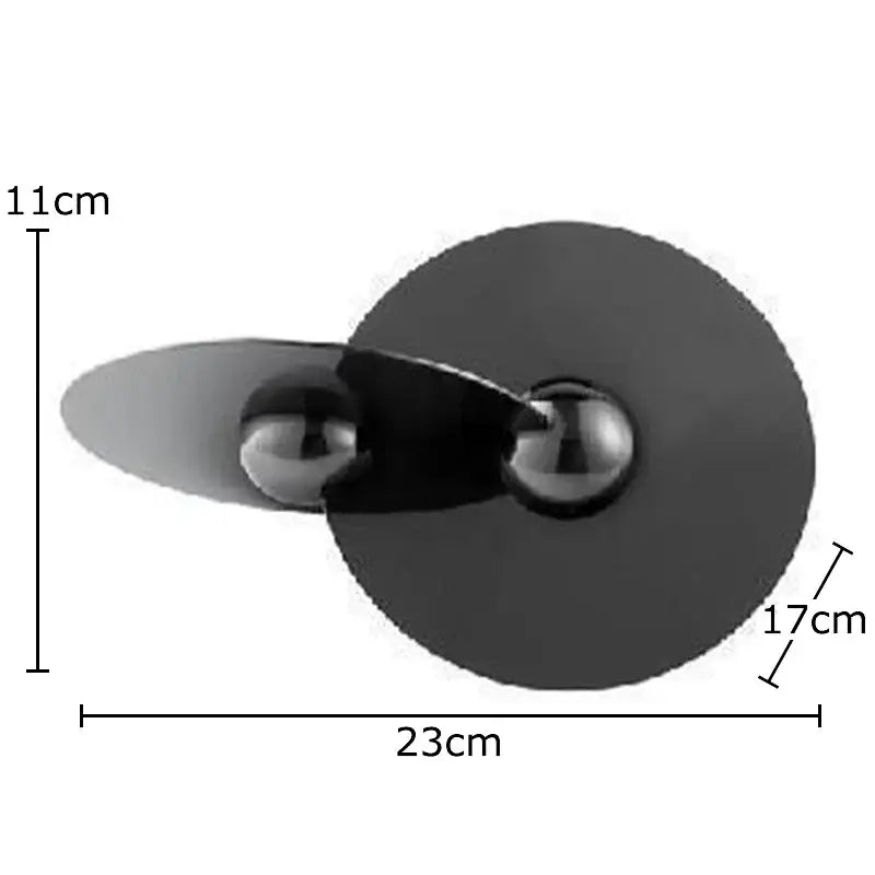 Gold Circle Metal Sculpture