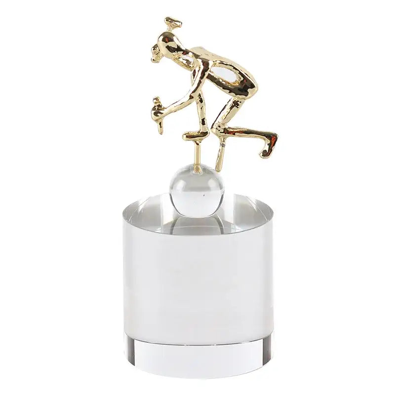 Gold Crystal Worker Sculpture