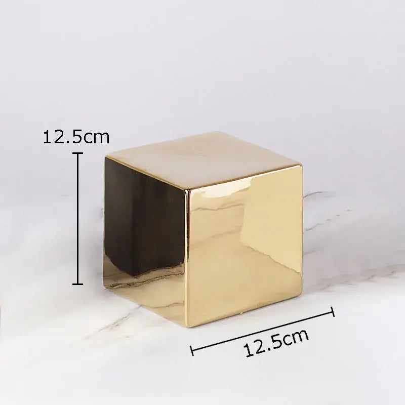 Gold Round Ceramic Sculpture
