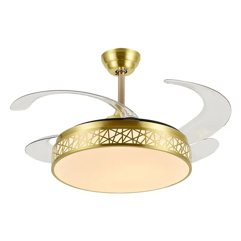 Gold Geometric Ceiling Fan