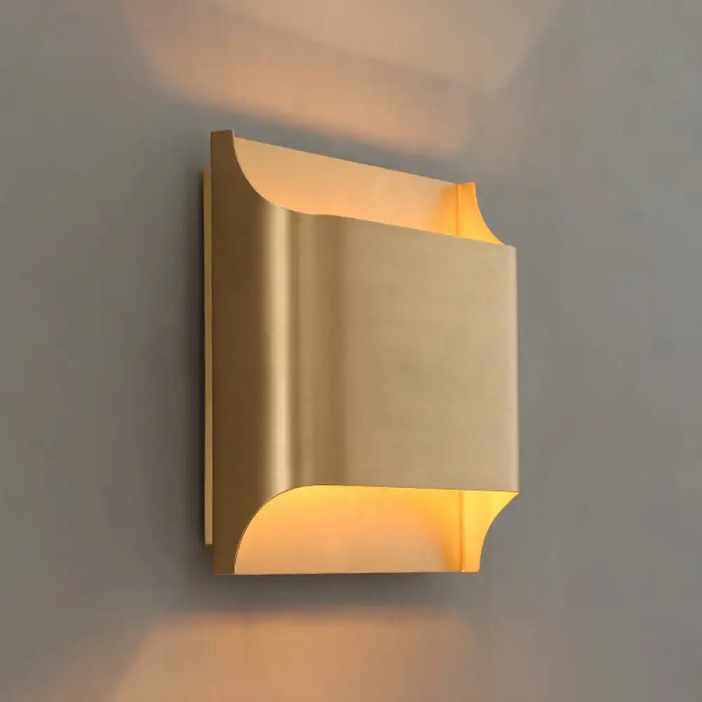 Gold Geometric G9 12-Inch Wall Sconce