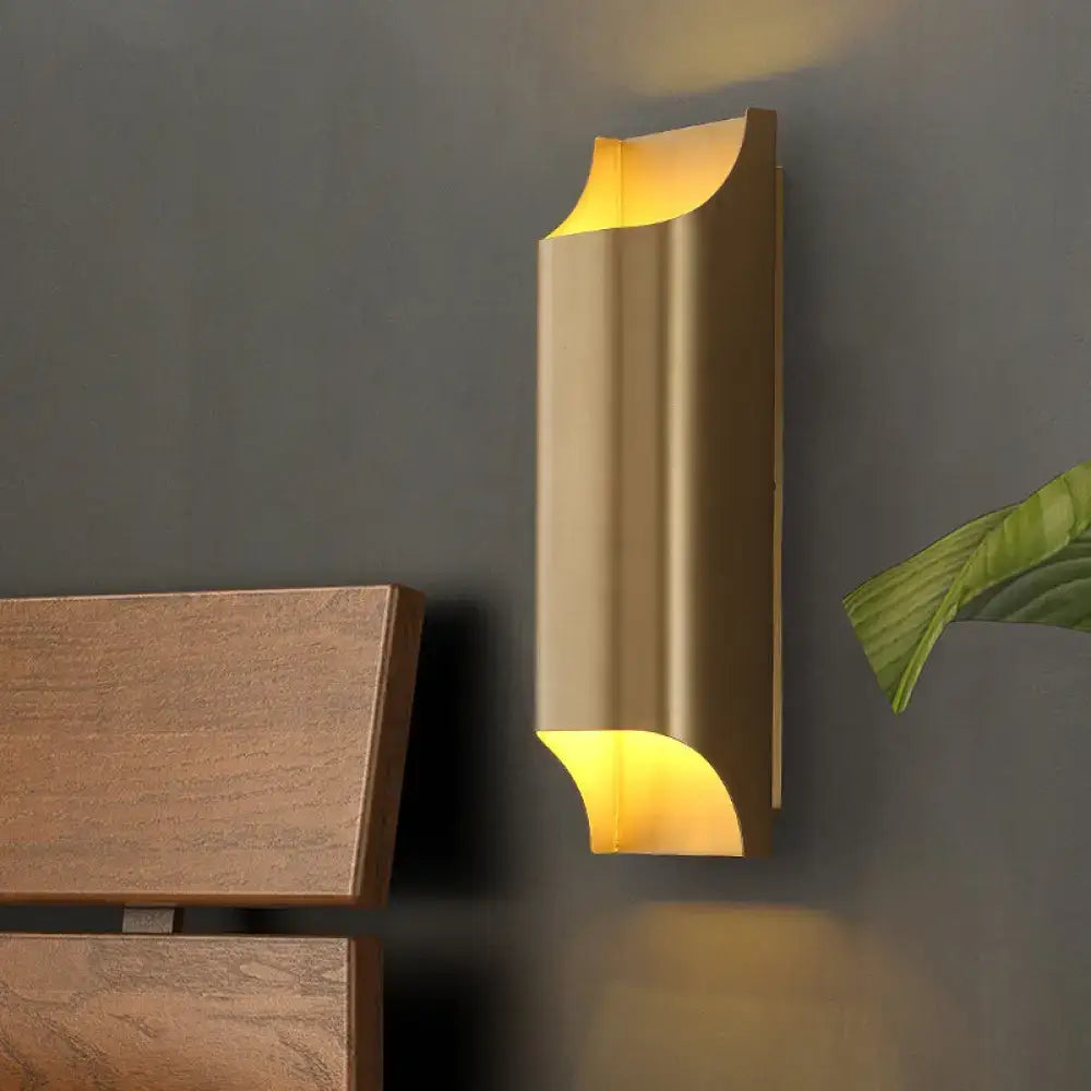 Gold Geometric G9 12-Inch Wall Sconce