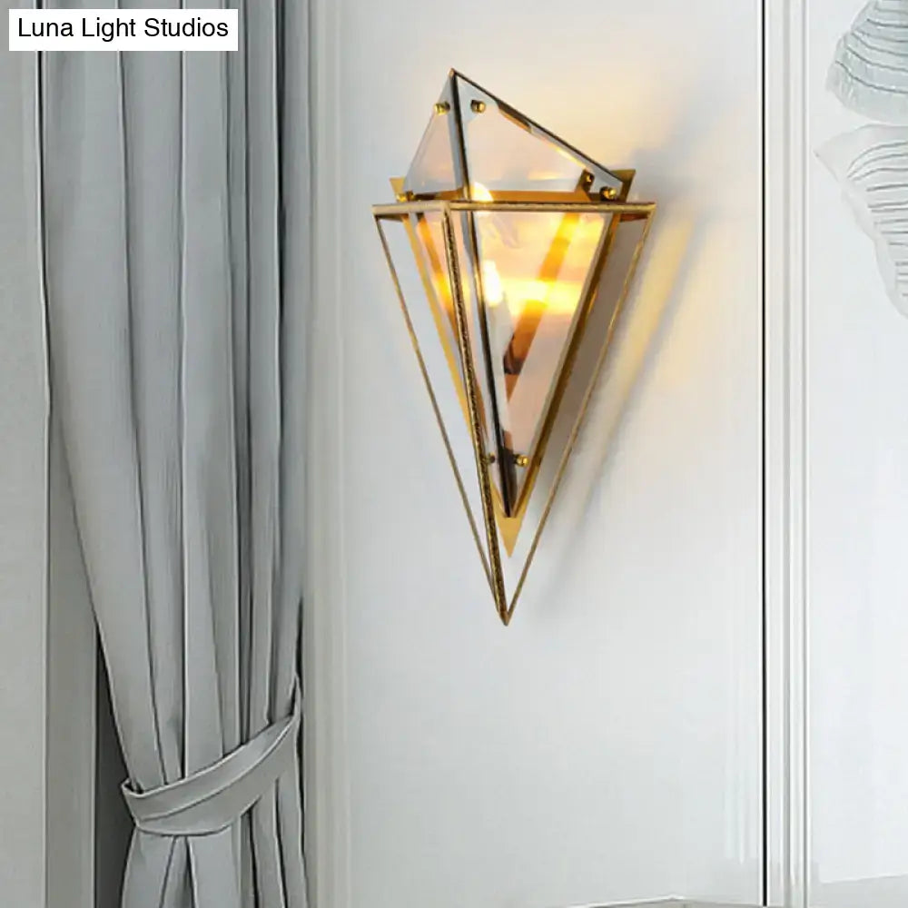 Gold Amber Wall Sconce