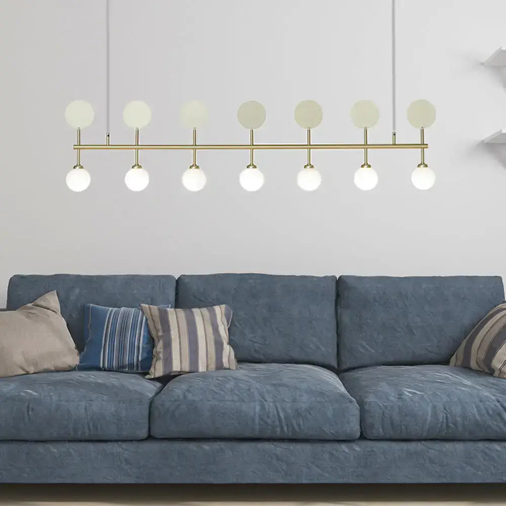 Gold Glass Island Pendant Light