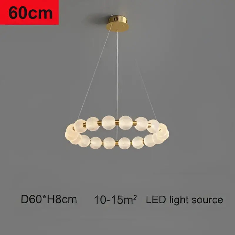 Gold Glass LED Ceiling Chandelier Customizable