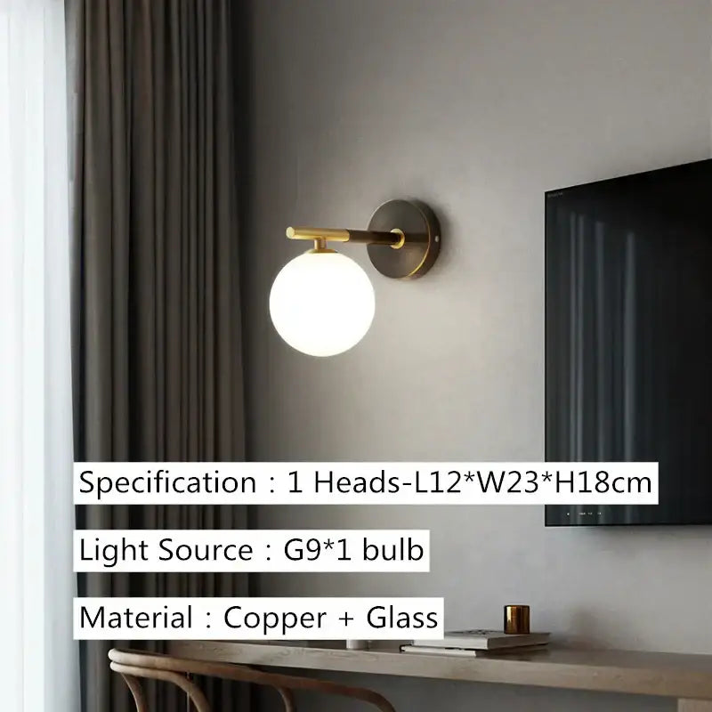 Gold Glass LED Ceiling Chandelier