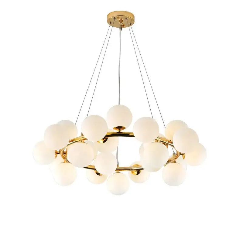 Chrome Glass Pendant Chandelier