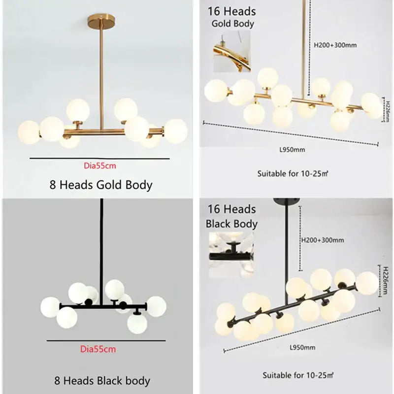 Gold Two-Layer Chandelier For Kitchen Stairs
