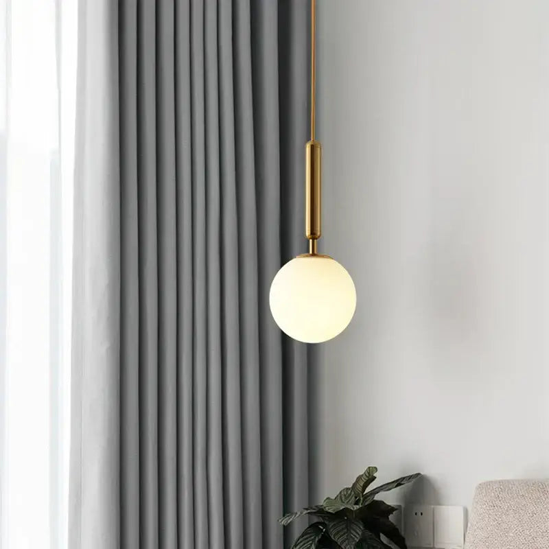 Gold Globe Pendant Lamp