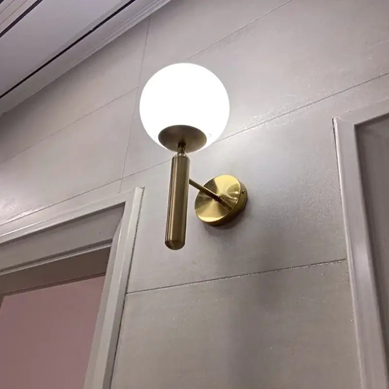 Gold Mirror Living Room Wall Sconce