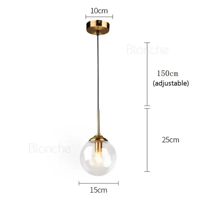 Gold 8-Light Nordic Pendant Chandelier