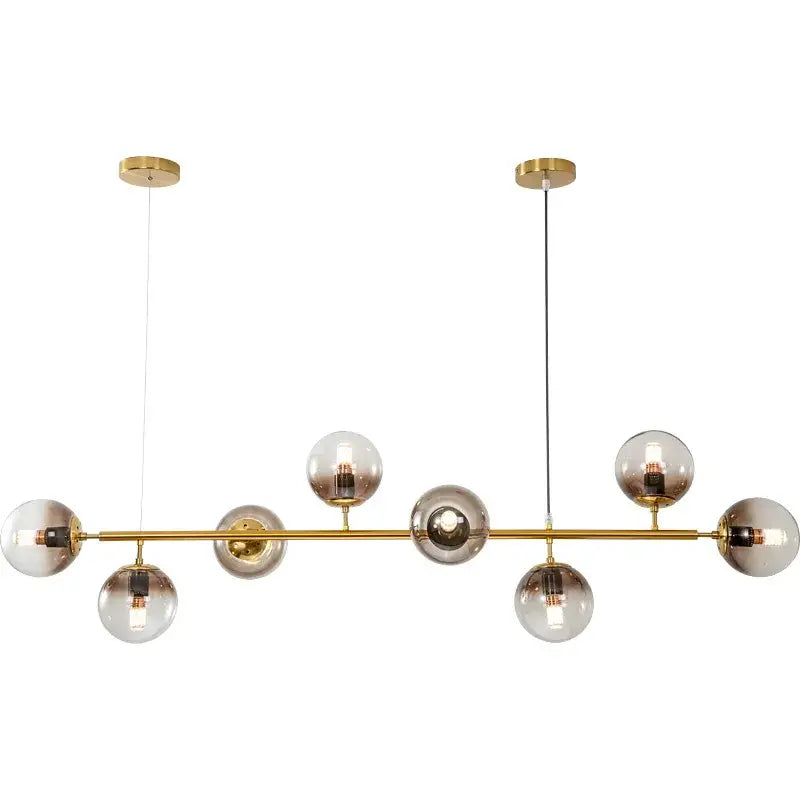 Gold 8-Light Nordic Pendant Chandelier