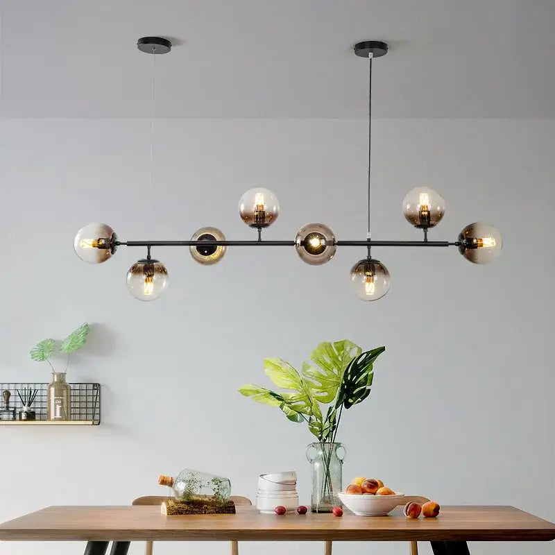 Gold 8-Light Nordic Pendant Chandelier