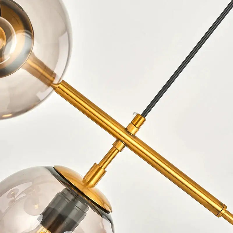 Gold 8-Light Nordic Pendant Chandelier