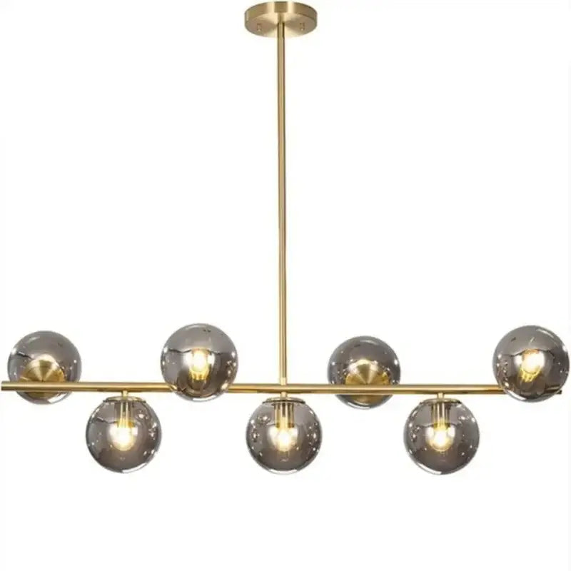 Grey Glass Pendant Chandelier