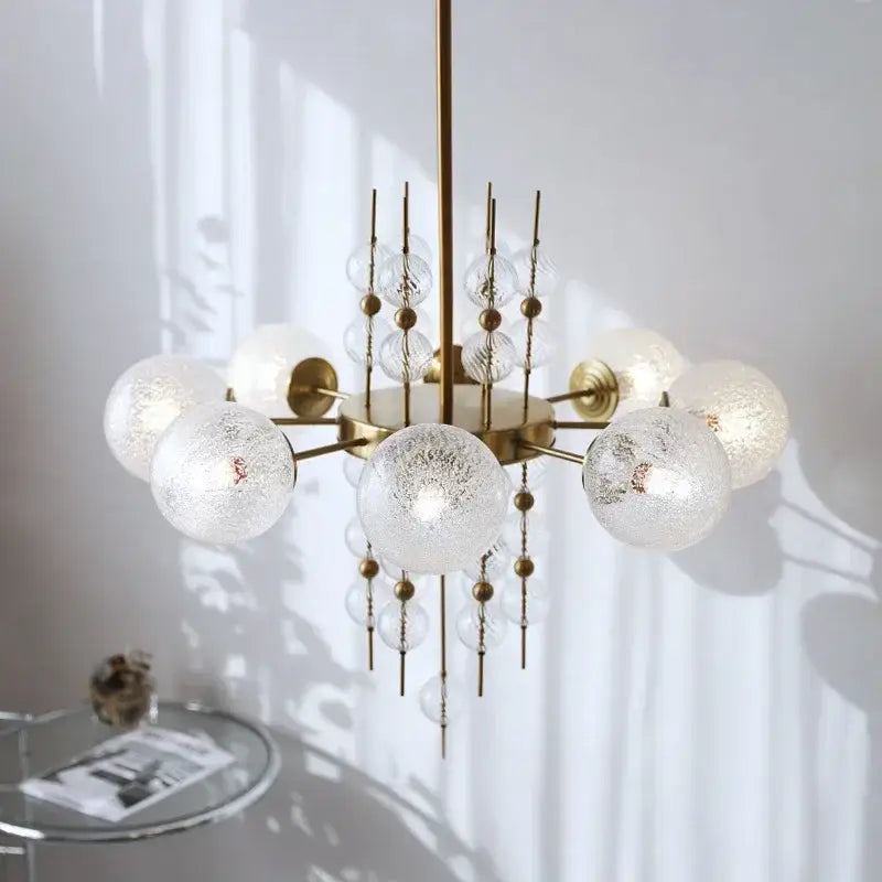 Gold Glass Ball Pendant For Kitchen Islands