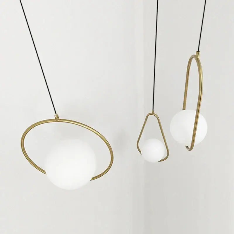 Gold Glass Ball Fixture