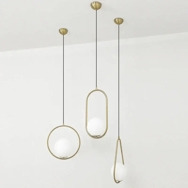 Gold Glass Ball Fixture