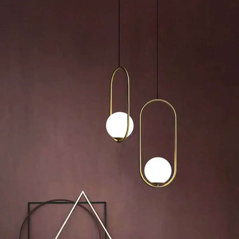 Gold Glass Ball Fixture