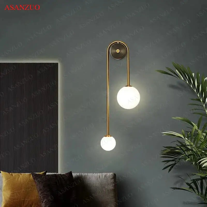 Gold Dual Frosted Sconce