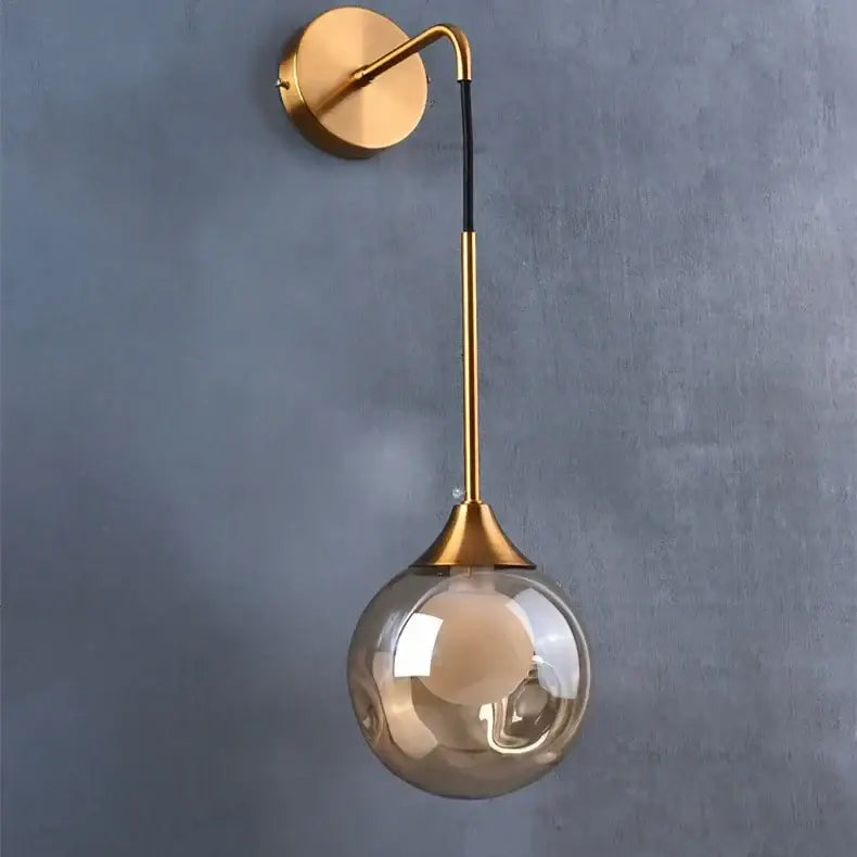 Gold Amber Glass Sconce