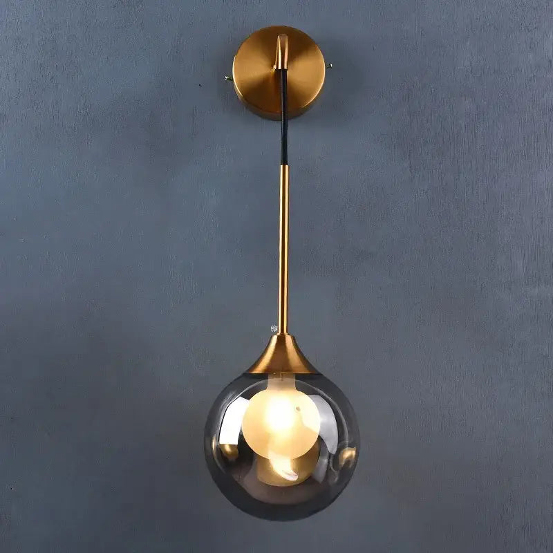 Gold Amber Glass Sconce