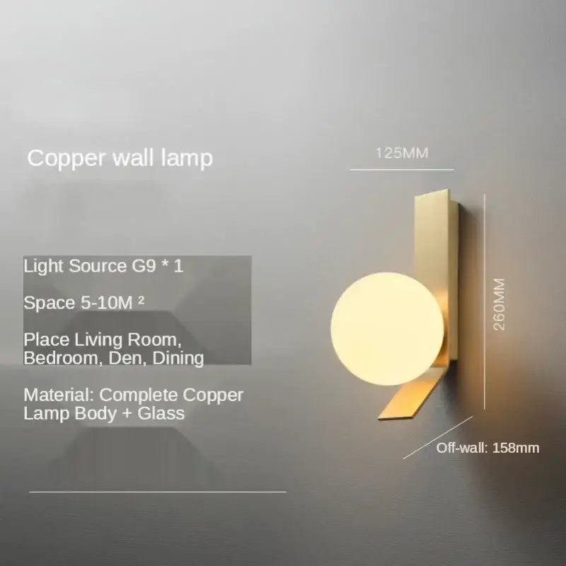 Gold Minimalist Wall Sconce with Clean Lines