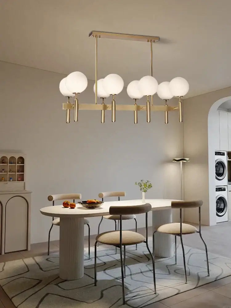 Gold Glass Balloon Chandelier