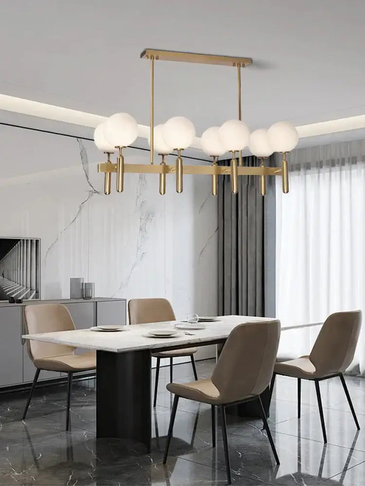 Gold Glass Balloon Chandelier