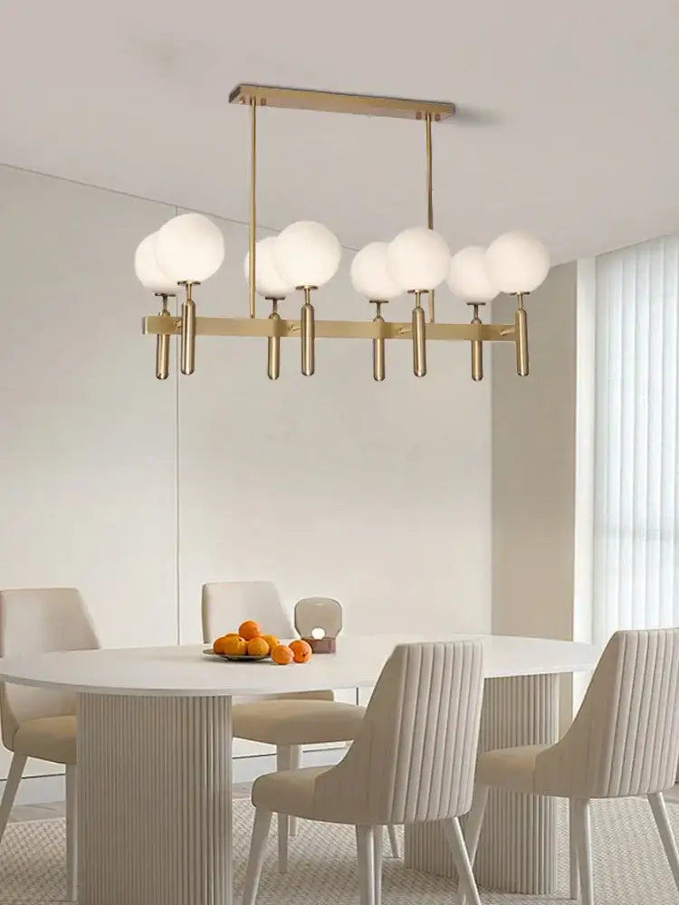 Gold Glass Balloon Chandelier