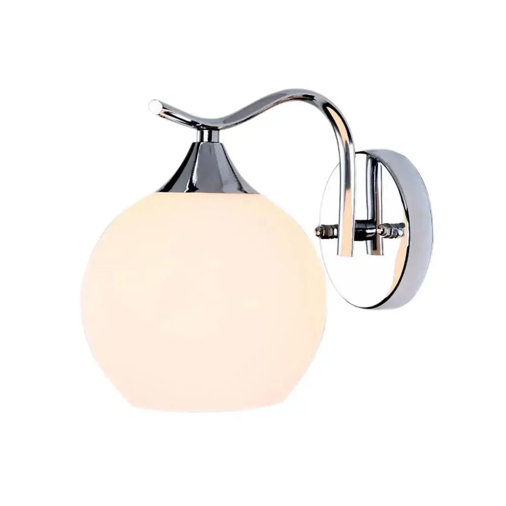 Gold Glass Globe Wall Lamp