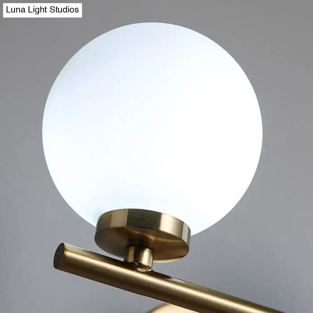 Gold Opal Glass Wall Light