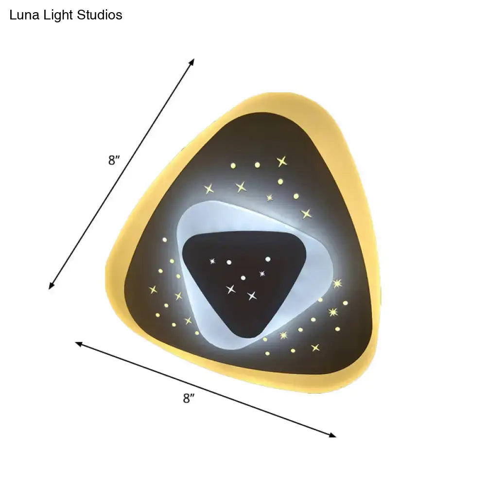 Gold Heart Pendant Wall Light