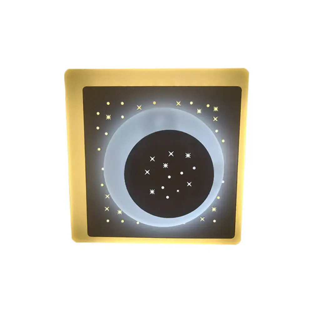 Gold Heart Pendant Wall Light