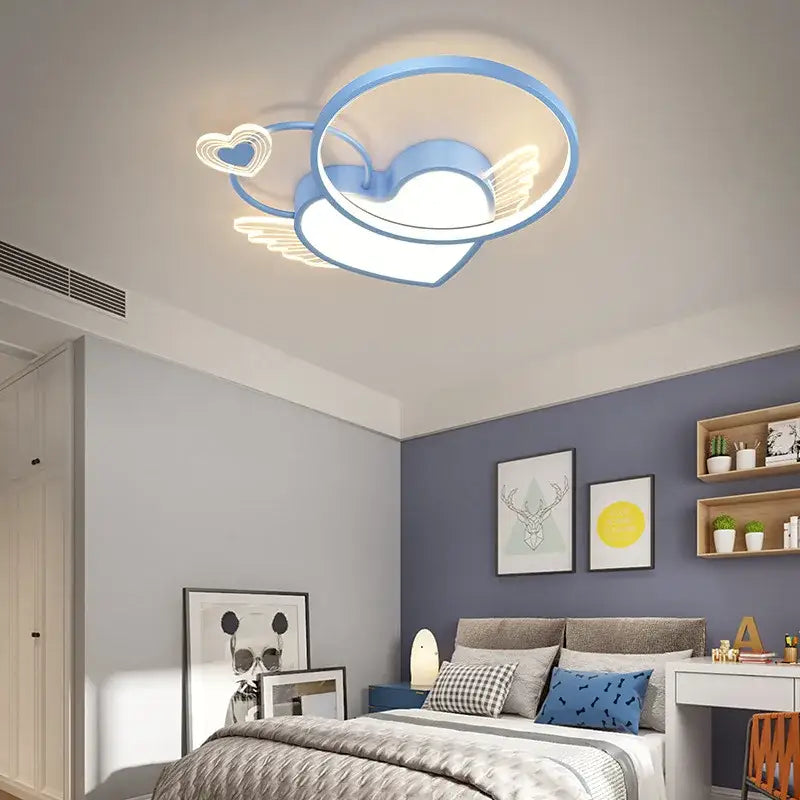 Gold Heart LED Ceiling Light
