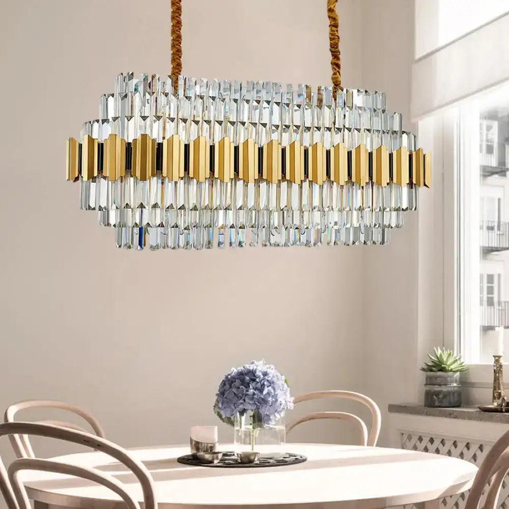 Gold Icicle Chandelier