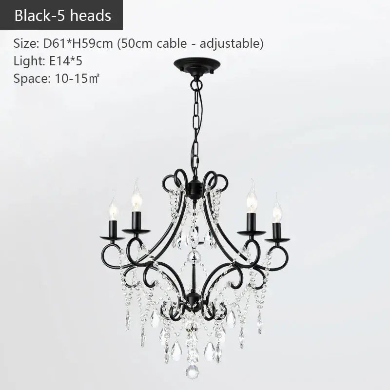 Gold Crystal Chandelier 8-Head Certified Safety
