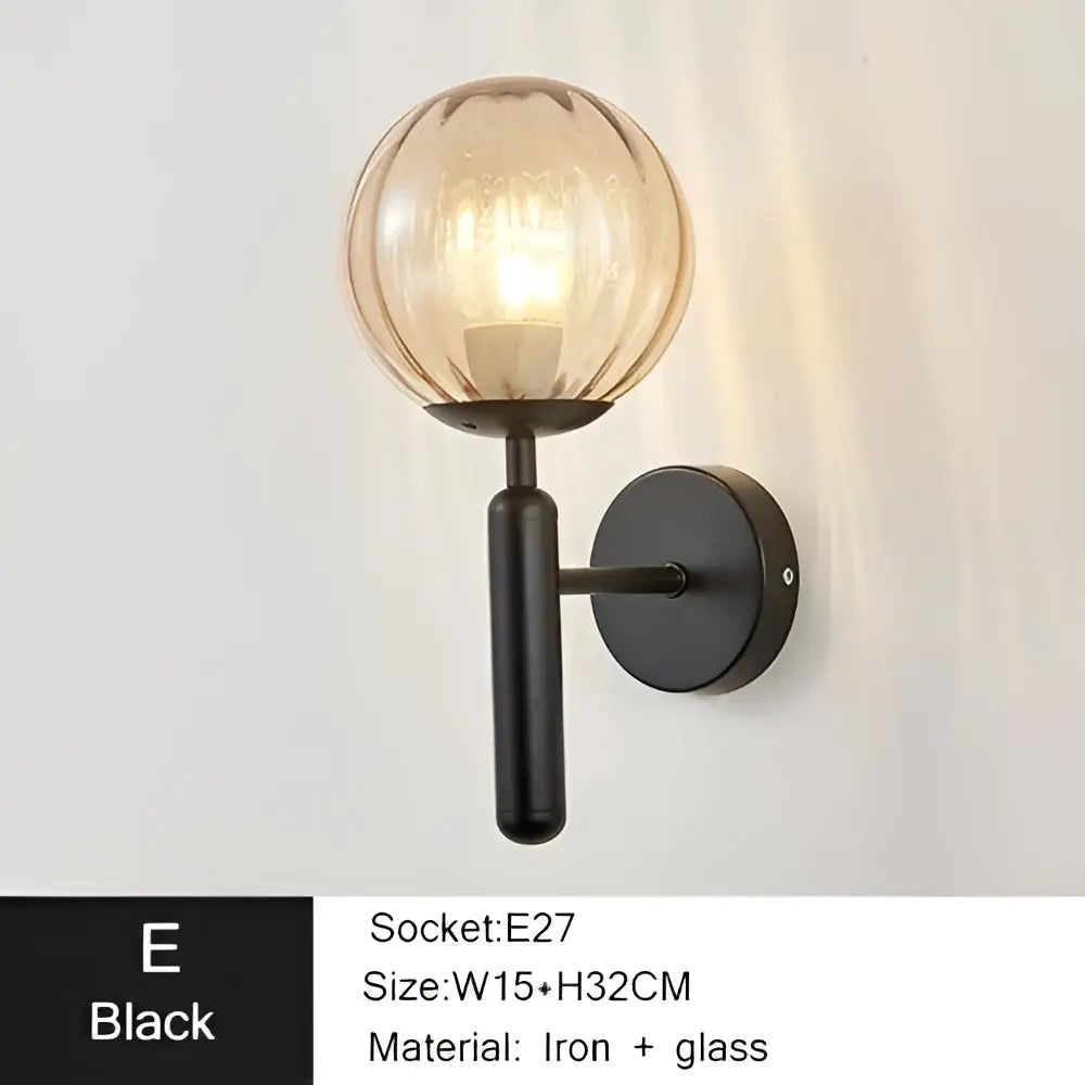 Gold Textured Glass Sconce for Bedrooms and Living Areas