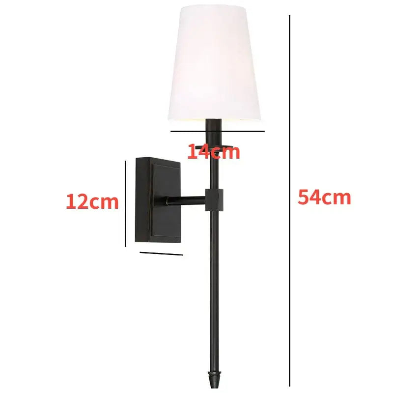 Gold LED Wall Lamp for Bedrooms Chrome Option