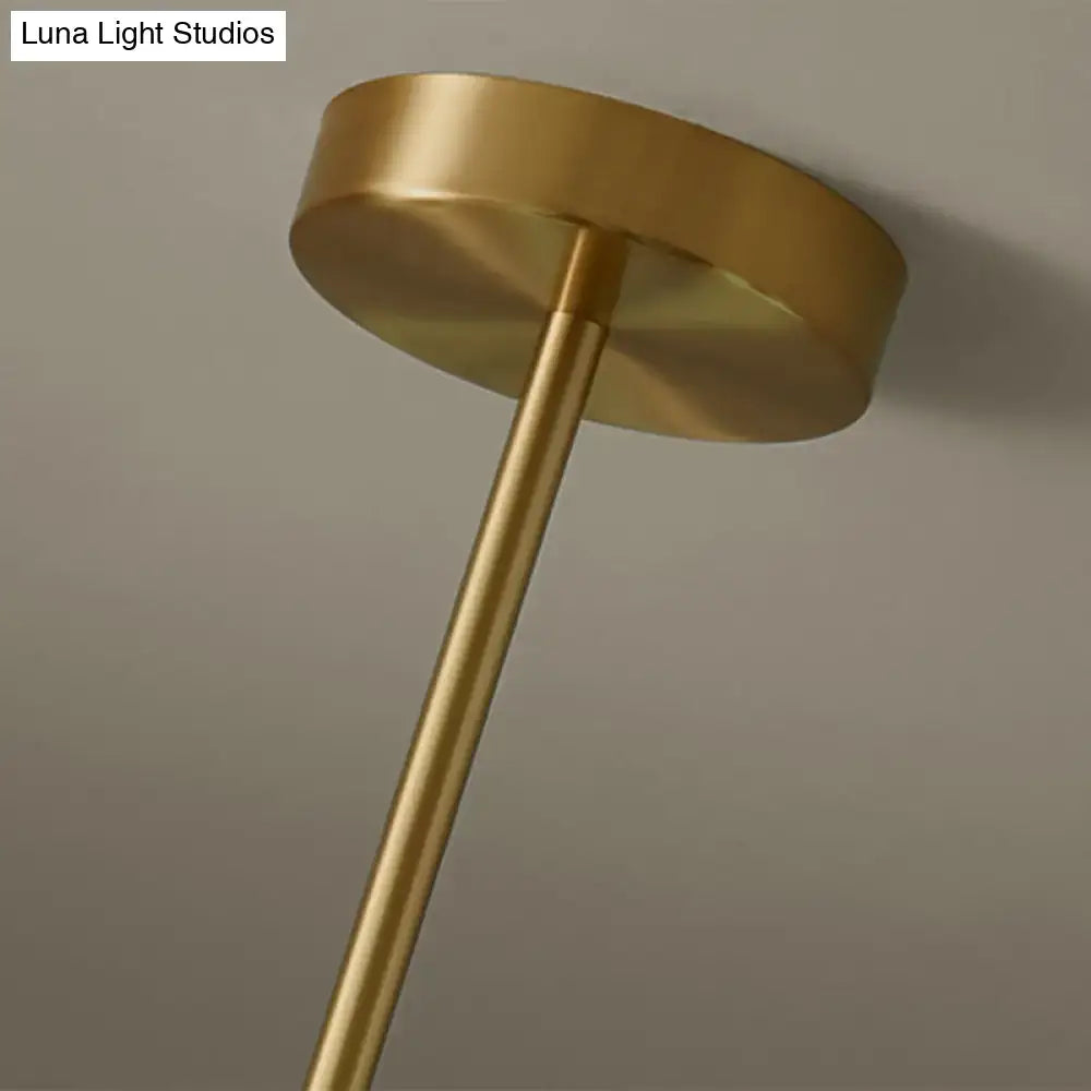 Gold Glass Globe Pendant