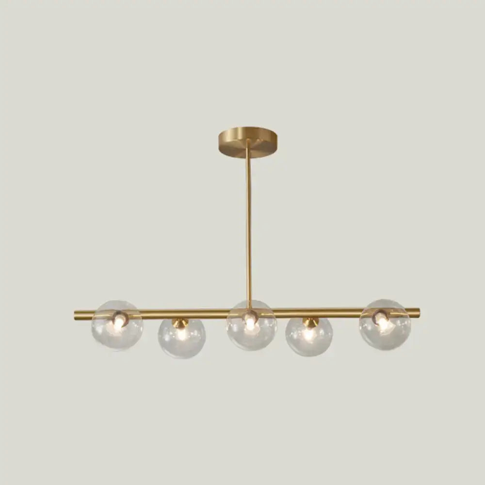 Gold Glass Globe Pendant