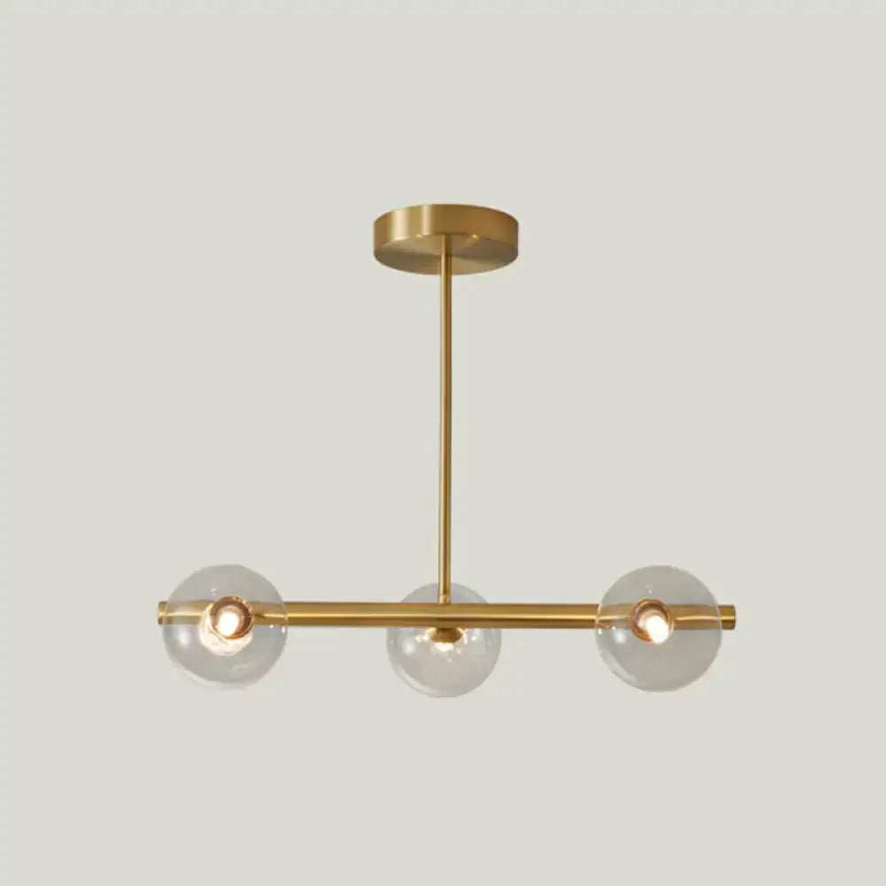 Gold Glass Globe Pendant